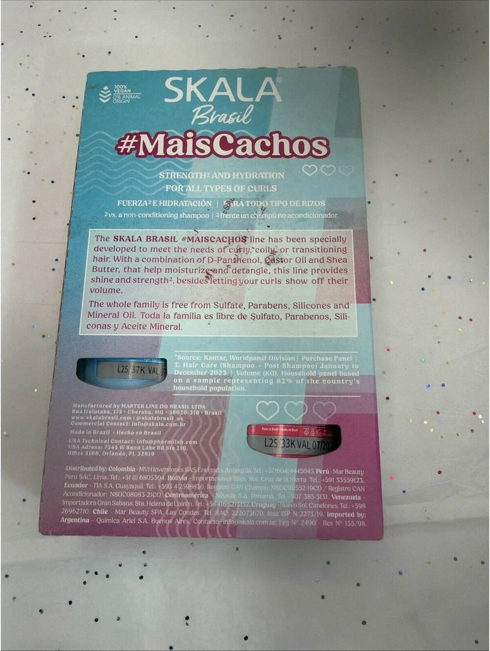 Skala Brasil Mais Cachos Shampoo & Conditioner Set 325ml Curl & Kinky Hair Vegan
